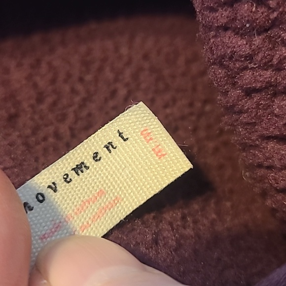 Free People Movement x Hatch Hit The Slopes Fleece Sweatshirt Jacket Deep Maroon - Picture 6 of 8